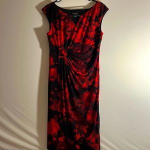 Form fitting Black& red dress